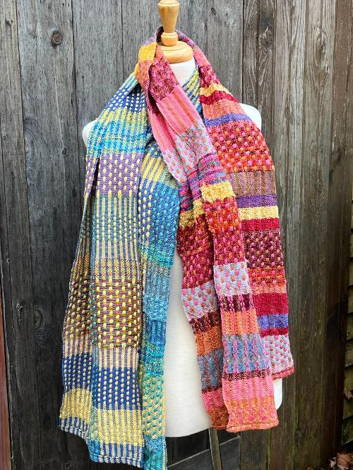 Firecrow mixed fiber scarves